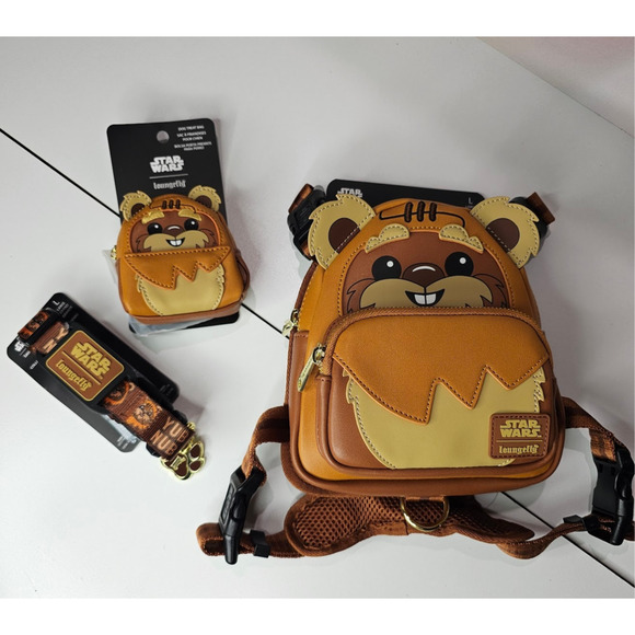 Loungefly Star Wars Ewok Cosplay Mini Backpack Dog Harness Large NWT - Picture 9 of 10